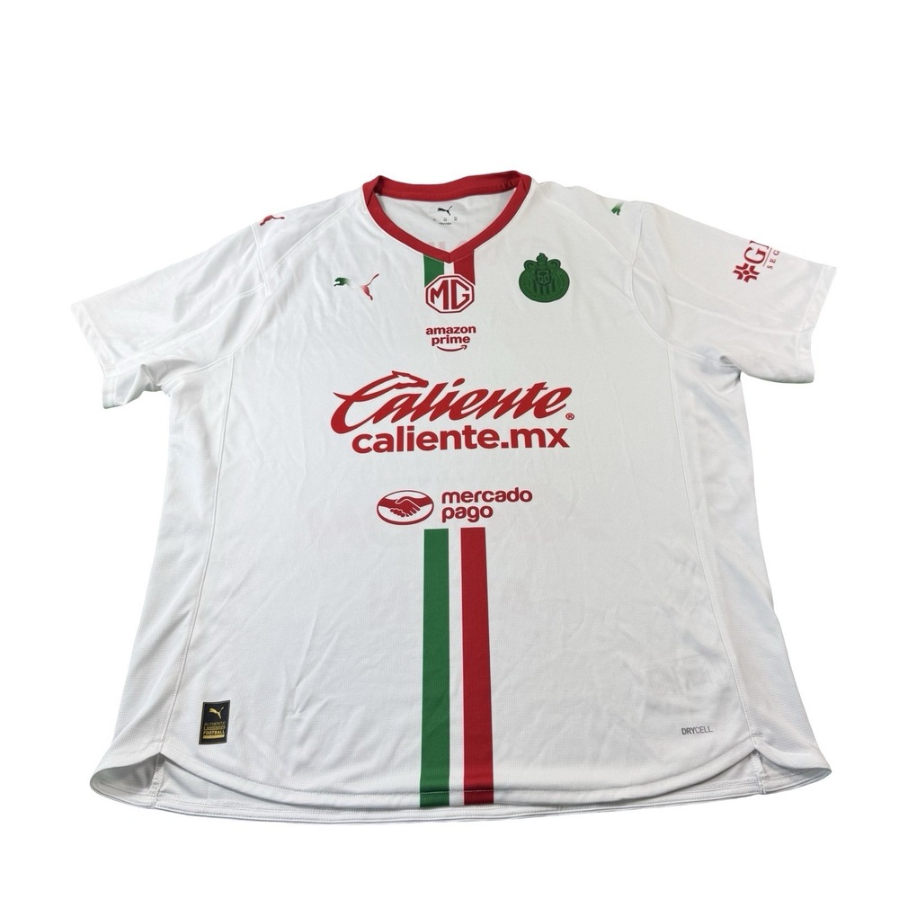 Puma Club Deportivo Guadalajara Mexico Shirt Jersey Mens 2XL White 713575-01